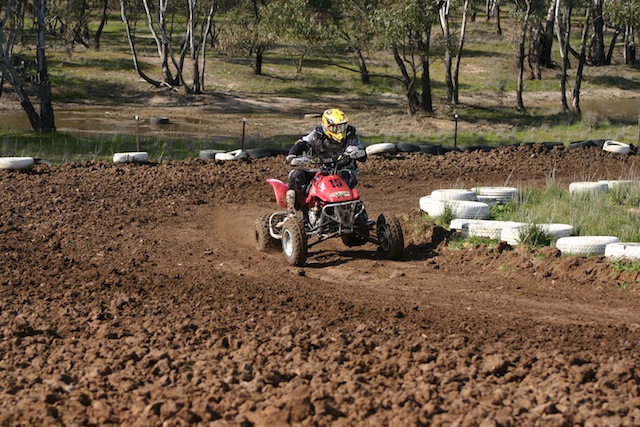 Honda mounted Brad Ross took out the Junior 200/300 class with ease